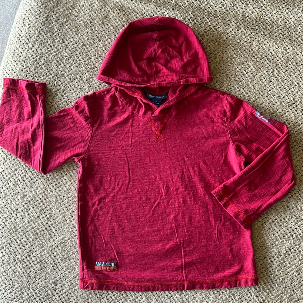 Naartjie kids sz5 red hooded shirt